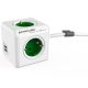  Allocacoc PowerCube Extended USB hálózati elosztó 1.5m fehér-zöld  (1402GN/DEEUPC) 