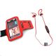  Platinet PM1075R Bluetooth mikrofonos sport fülhallgató + karpánt piros 