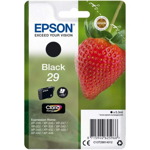  Epson 29 Claria tintapatron fekete (C13T29814012) 