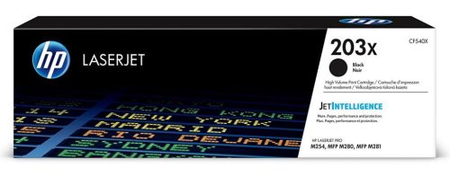  HP CF540X nagy kapacitású LaserJet tonerkazetta fekete (203X) 
