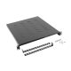  Lanberg 19" 1U 800mm rack polc fekete 25kg teherbírás(AK-1005-B) 