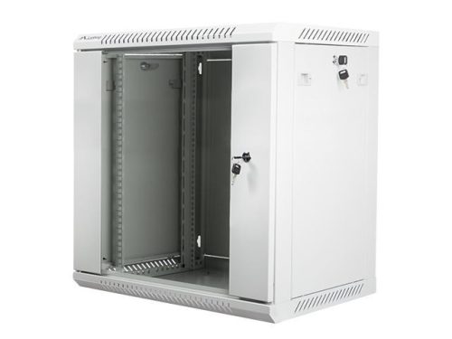  Lanberg 12U 19" fali rack szekrény 600x450mm szürke (WF01-6412-10S) 