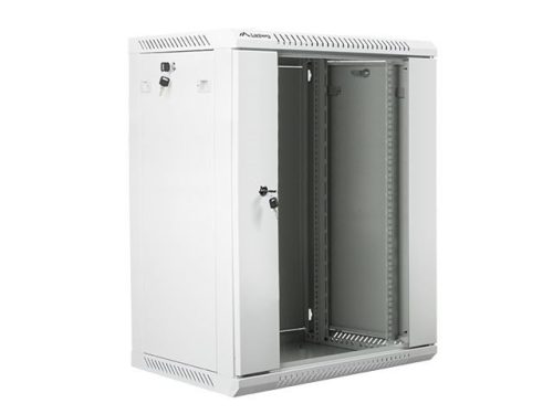  Lanberg 15U 19" fali rack szekrény 600x450mm szürke (WF01-6415-10S) 