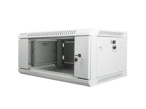  Lanberg 4U 19" fali rack szekrény 600x450mm szürke (WF01-6404-10S) 
