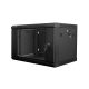  Lanberg 6U 19" fali rack szekrény 600x450mm fekete (WF01-6406-10B) 