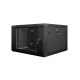  Lanberg 6U 19" fali rack szekrény 600x600mm fekete (WF01-6606-10B) 