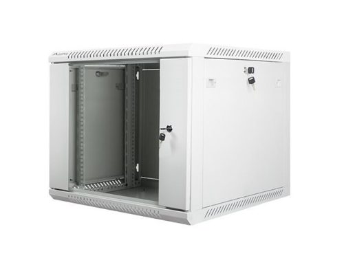  Lanberg 9U 19" fali rack szekrény 600x600mm szürke (WF01-6609-10S) 