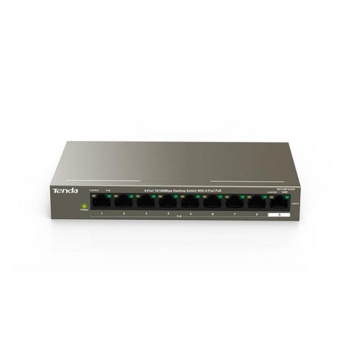  Tenda 10/100Mbps 9 portos PoE switch  (TEF1109P-8-63W) 