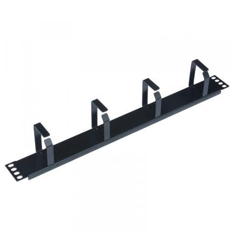  WP kábelrendező Rack szekrényhez acélgyűrűs 1U 19" fekete (WPN-ACM-101-B) 