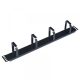  WP kábelrendező Rack szekrényhez acélgyűrűs 1U 19" fekete (WPN-ACM-101-B) 
