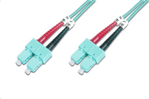  Digitus DK-2522-05/3 Fiber Optic Multimode patch kábel SC / SC OM3 5m türkiz 