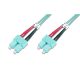  Digitus DK-2522-05/3 Fiber Optic Multimode patch kábel SC / SC OM3 5m türkiz 