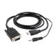  Gembird Cablexpert HDMI --> VGA adapter single port + audio, 1.8m (A-HDMI-VGA-03-6) 