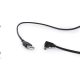  Gembird Cablexpert Double-sided Micro-USB -> USB 2.0 AM kábel 1.8 m, hajlított, fekete (CC-USB2-AMmDM90-6) 