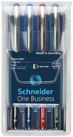  Schneider "One Business" Rollertoll 0,6 mm 4 szín  (TSCOBK4 / 183094) 