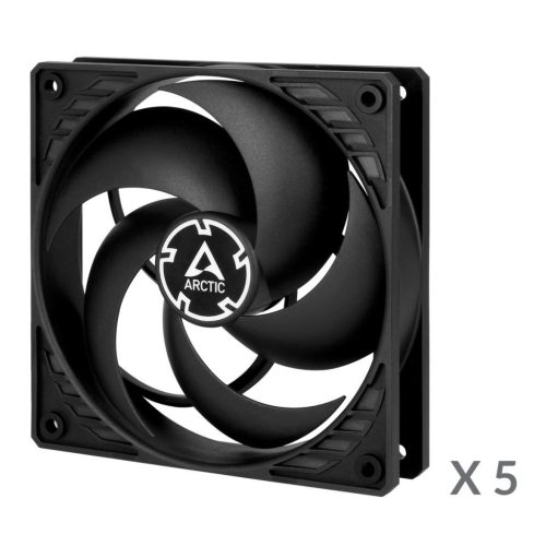  Arctic P12 PWM PST Value Pack ház hűtő ventilátor 12cm fekete-fekete (5db) (ACFAN00137A) 