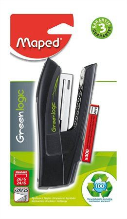  Maped "Greenlogic Half-Strip" tűzőgép fekete  (IMA353410 / 353410) 