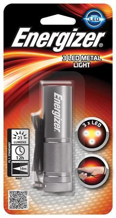  ENERGIZER LED Elemlámpa 3 LED Metal fém ház 3xAAA  (E301304000/NZFHM001) 