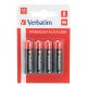  Verbatim Premium alkáli ceruzaelem AA (4db/csomag)  (49921) 