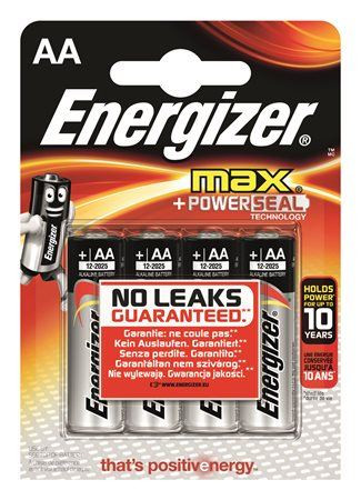  Energizer Max alkáli AA ceruzaelem (4db/csomag)  (E300112503) 