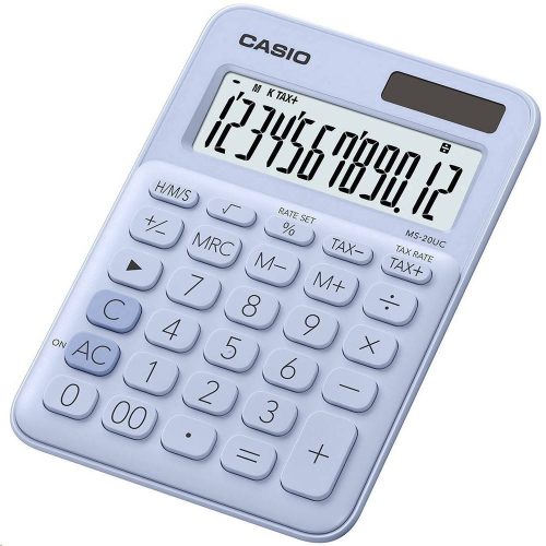  Casio MS-20UC-LB asztali számológép, világoskék 