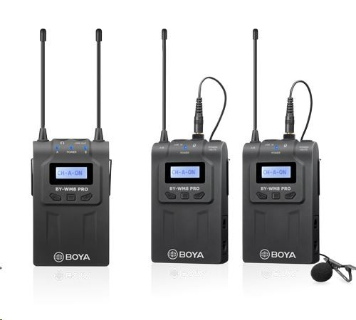  Boya Audio BY-WM8 Pro-K2 UHF vezetéknélküli dupla szett (1+2) 