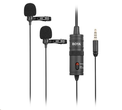  Boya Audio BY-M1DM Dual Lavalier mikrofon 