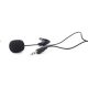  Gembird csiptetős mikrofon fekete (MIC-C-01) 