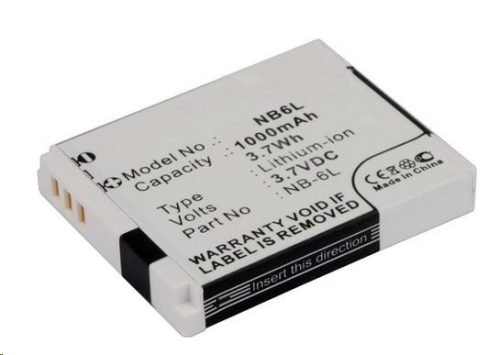  Real Power Canon NB-6L,  NB-6LH, NB-6LH 3.7V 1000mAh utángyártott akku Li-ion (NB6LMX) 