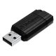  Pen Drive 128GB Verbatim PinStripe USB 2.0 fekete (49071) 