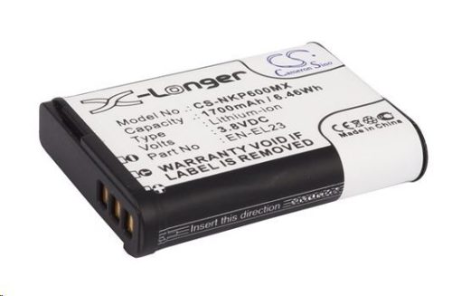 Real Power Nikon EN-EL23 3.8V 1700mAh utángyártott akku Li-ion (NKP600MX) 