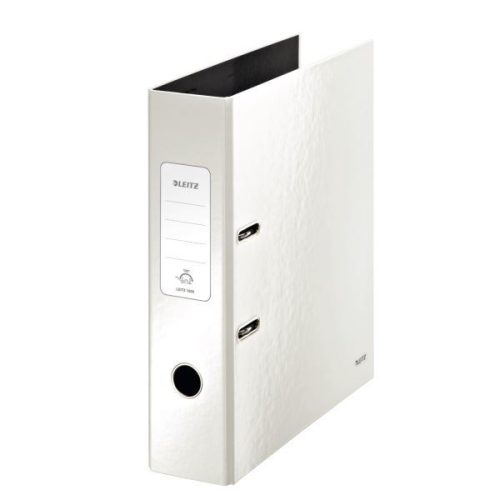  Leitz "180° WOW" lakkfényű iratrendező 80mm fehér (E10050001) 