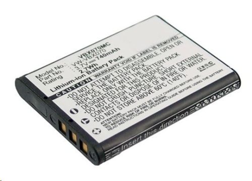 Real Power Panasonic VW-VBX070, VW-VBX070GK, VW-VBX070-W 3.7V 740mAh utángyártott akku Li-ion (VBX070MC) 