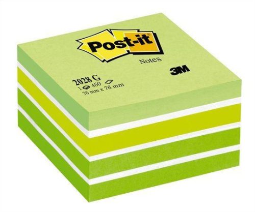  3M Post-it FT510093238 öntapadó jegyzettömb 76x76 mm aquarell zöld (LP2028G) 