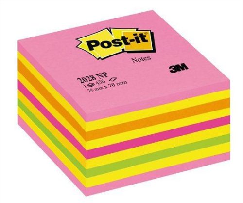  3M Post-it FT510093204 öntapadó jegyzettömb 76x76mm lollipop pink (LP2028NP) 