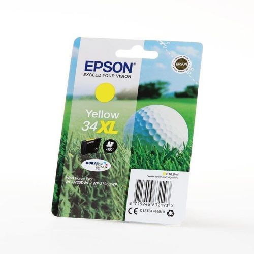  Epson 34XL DURABrite Ultra tintapatron sárga (C13T34744010) 