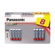  Panasonic 1.5V Alkáli AAA ceruza elem Everyday Power (8db / csomag)  (LR03EPS/8BW) 