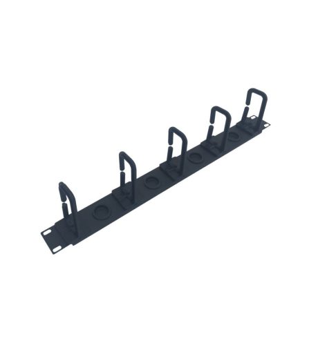  WP kábelrendező Rack szekrényhez műanyag gyűrűs 1U 19" fekete (WPN-ACM-102-B) 