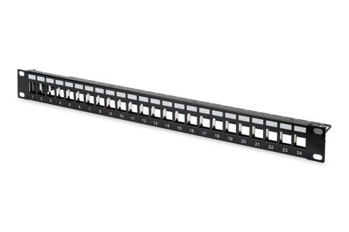  Digitus DN-91411 professional modular patch panel 24 port 1U 19" árnyékolt 