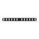  Nikomax UTP patch panel cat.5e 24 port 19" 1U döntött (NMC-RP24UD2-AN-1U-BK) 