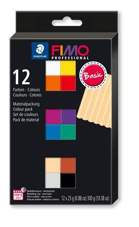  FIMO "Professional Basic" égethető gyurma készlet 12 különböző szín (FM8043C121) 
