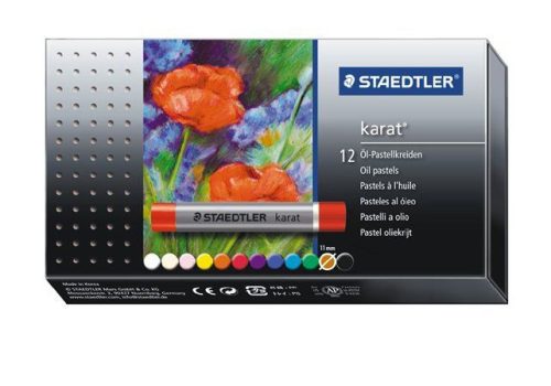  STAEDTLER "Karat" olajpasztell kréta 12 különböző szín  (2420 C12 / TS24020C12) 