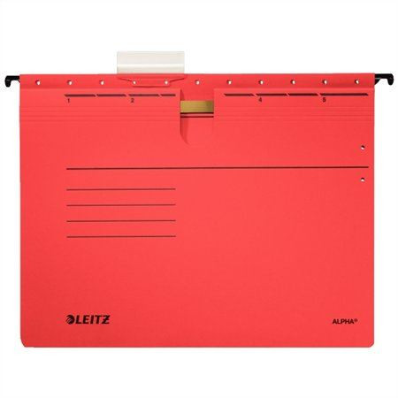  Leitz Alpha lefűzős függőmappa piros (E19840025) 