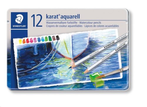  Staedtler "Karat" színes akvarell ceruza készlet 12db  (125 M12 / TS125M12) 