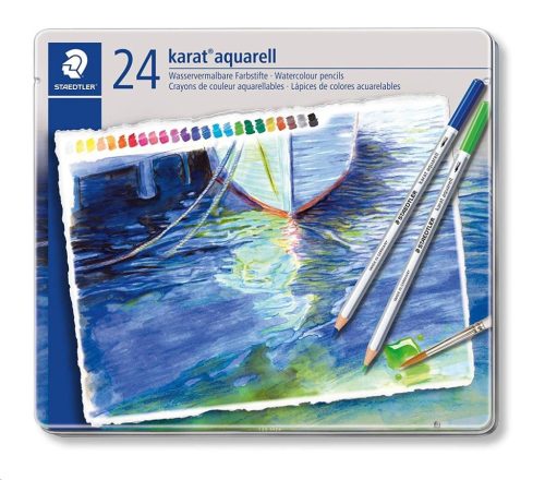  Staedtler "Karat" színes akvarell ceruza készlet 24db  (125 M24 / TS125M24) 