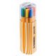  STABILO "Point 88 Twin Pack" Tűfilc készlet, 0,4 mm, 20 különböző szín 