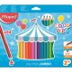  Maped "Jumbo" színes ceruza készlet vastag 24 különböző szín (834013) 