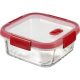  Curver Smart Cook üveg ételtartó szögletes 0,9l piros (235707) 
