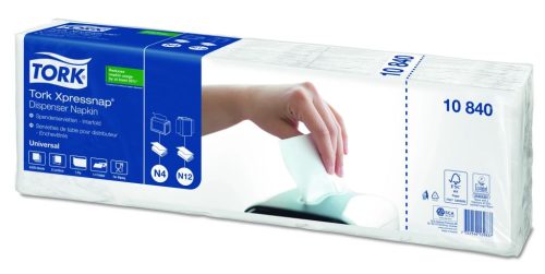  Tork Universal Interfolded adagolós szalvéta 1 rétegű (1125 db/csomag) fehér  (10840) 