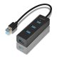  Axagon HUE-S2B négyportos USB 3.0 HUB gyorstöltéssel 